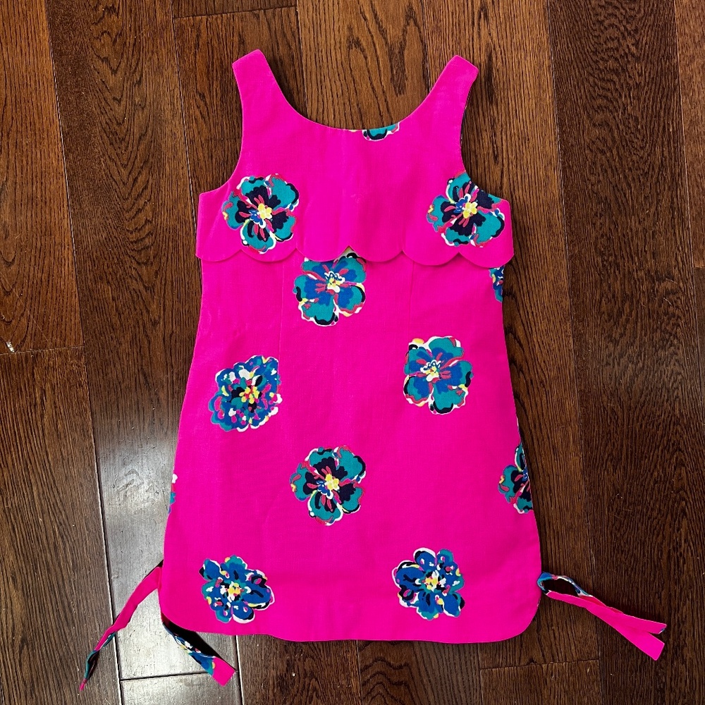 Lilly Pulitzer Girl's - Size 6 -  Mambo Pink Sleeveless Dress- Easter Dress